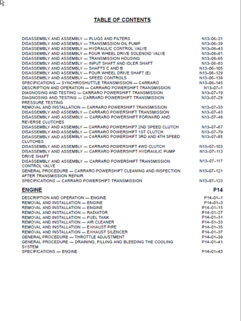 Terex Manuals